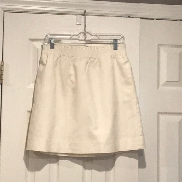 J. Crew Factory Dresses & Skirts - J.Crew Factory White Linen Blend Skirt.